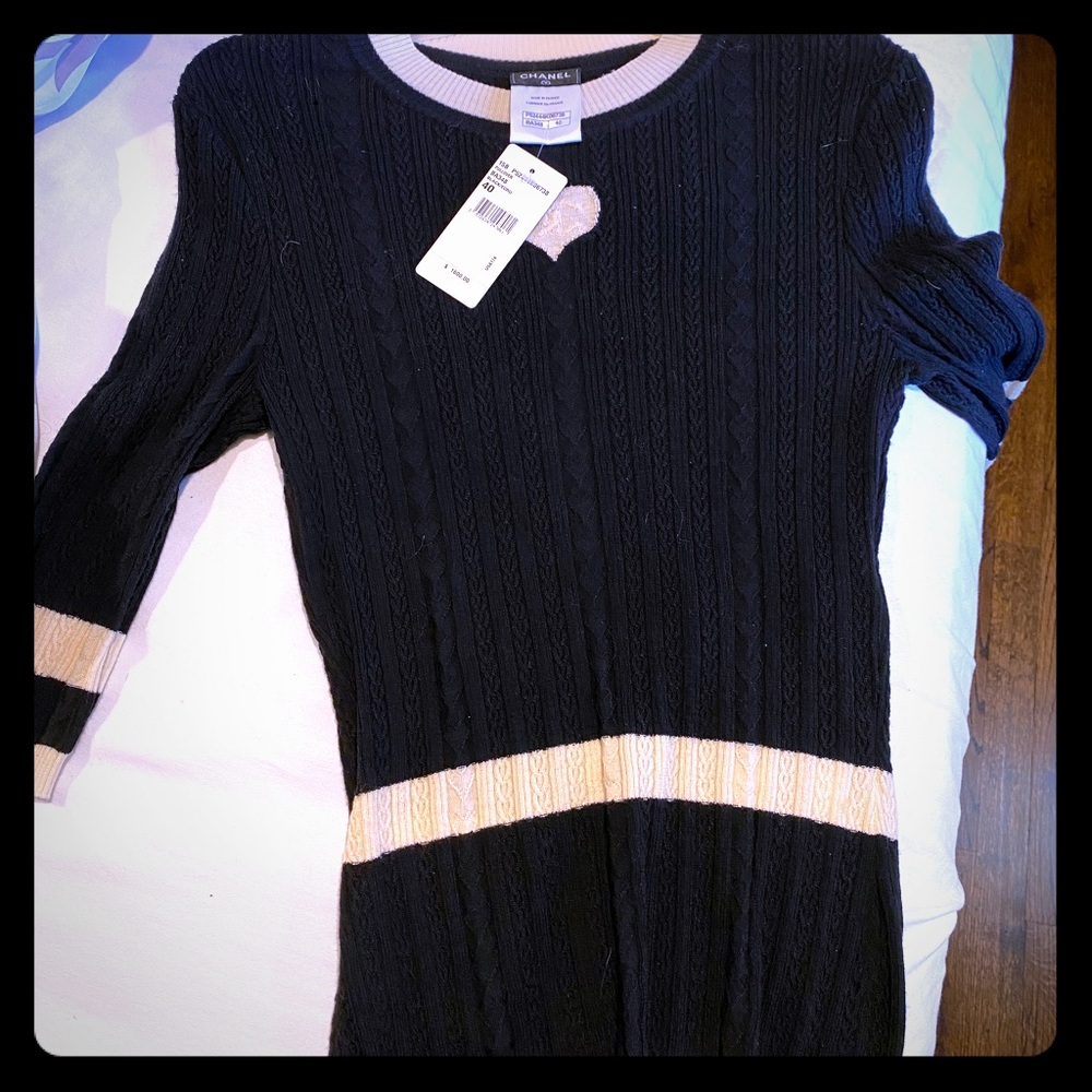 Chanel knit top, Chanel knit tennis skirt